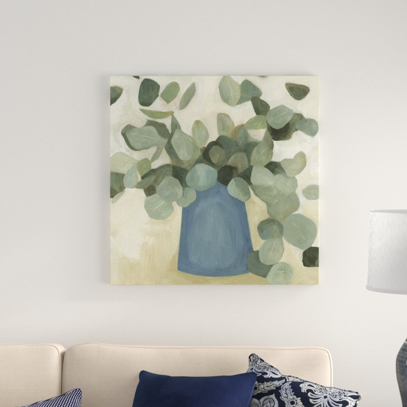 «Greenery Still Life VI», peinture sur toile, H 30 po x l 30 po