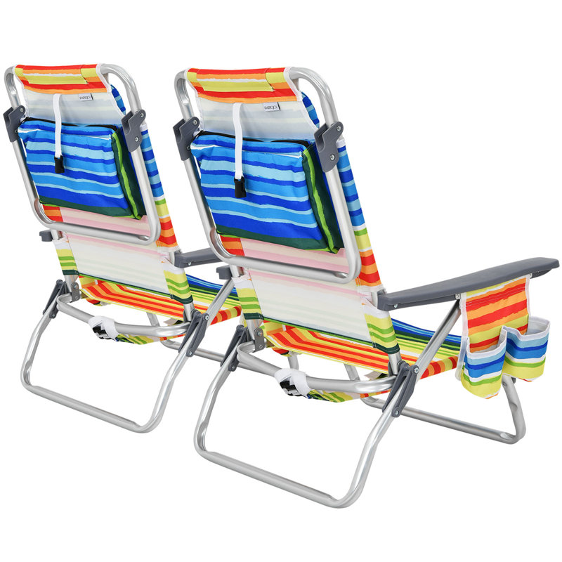 Chaise de plage inclinable