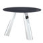 Ensemble de table de salle à manger moderne en acier inoxydable