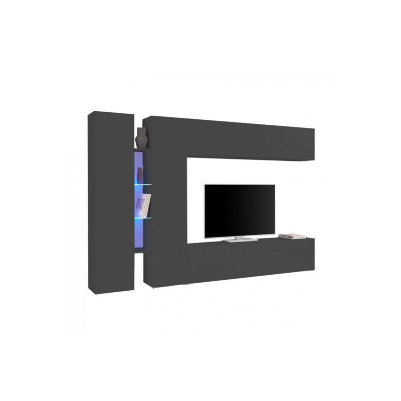 Carabeo Rectangle Accent Cabinet, Anthracite