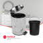 Poubelle à pédale 0,79 gallon en acier inoxydable -531558057