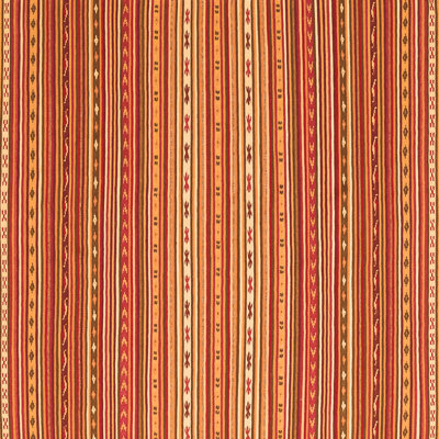 Tapis orange tissé à la machine Shearon Southwestern
