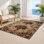 Tapis d'intérieur et d'extérieur brun français