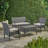 Kd Wicker 4 Pc Chat Set