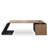 Practical Large Desk with 3 Drawers and Asymmetrical Base-1052262985
