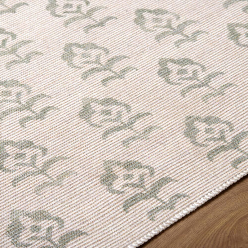 Jenni Yolo Home x Livabliss Flora Rug, Rectangle 9'2" x 12', Ivory/Sage
