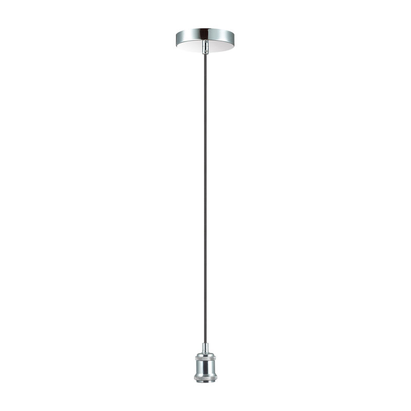 Capron 1 - Light Single Pendant, Polished Chrome/Black