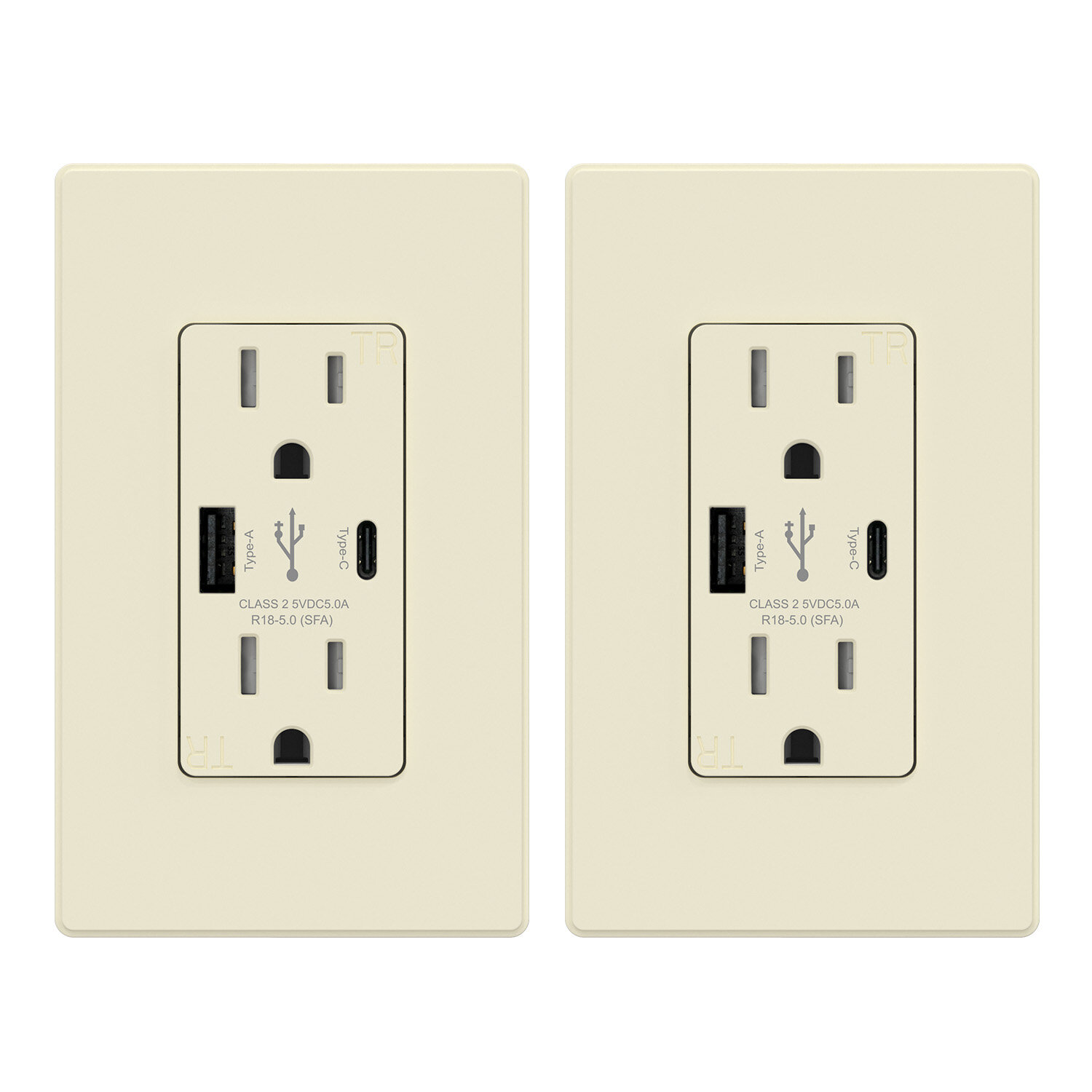 ELEGRP USB Charger Wall Outlet Dual High Speed 4.0 Amp USB Ports