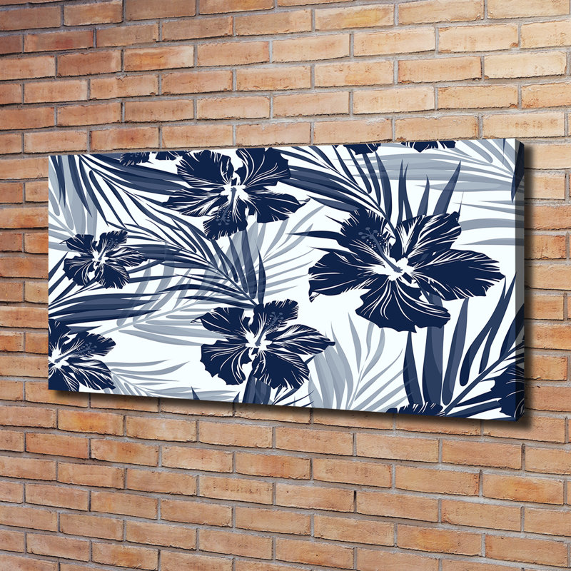 Tropical Flowers - Wrapped Canvas Print