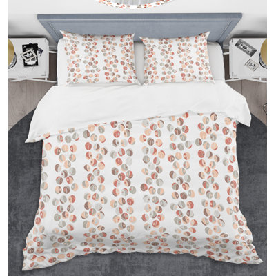Polyester Twill Dots Duvet Cover Set