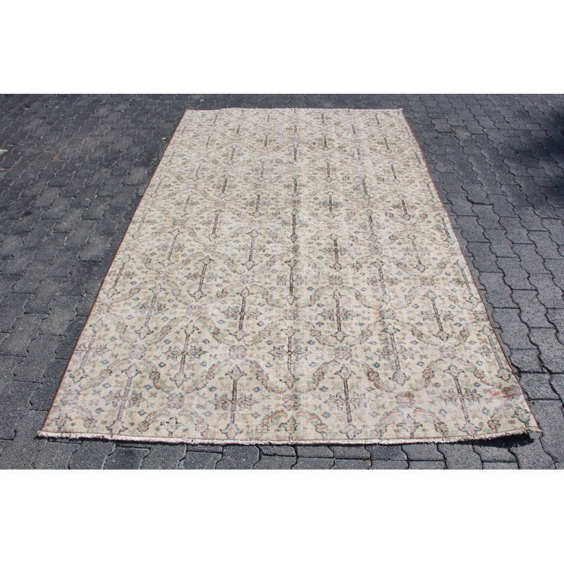 Tapis turc antique en laine Oushak
