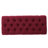 Chic Red Fabric With Diamond Stitching And Stylish Half-Circle Legs Stunning Modern Design Classic Button Tufting