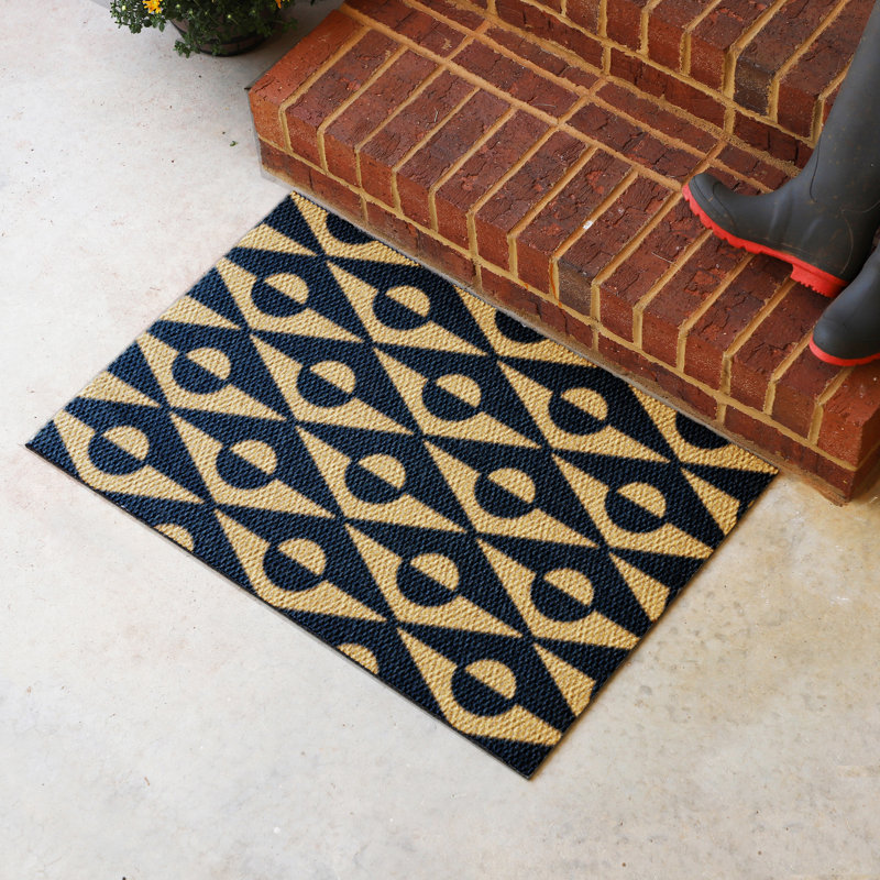Neighburly Non-Slip Geometric Indoor/Outdoor Doormat