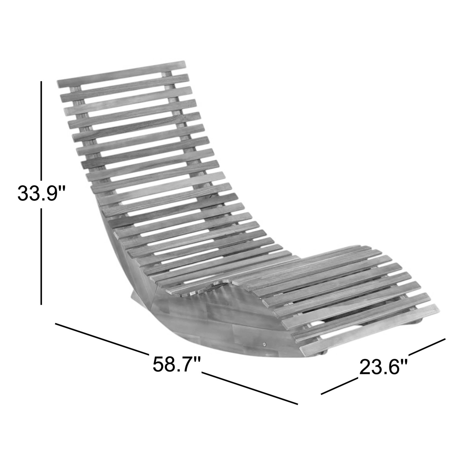 Harlow Rocking Sun Chaise Lounge, Natural, 1