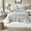Ensemble de literie en velours sherpa gris luxueux, double / grand, édredon réversible avec bourre hypoallergénique