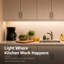 Lumière sous le cabinet Lagom Luna, DEL à intensité variable câblée de 32 po, 3000 K / 4000 K / 5000 K, blanc, UC0332WH30-131519449