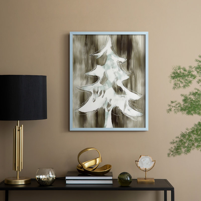 «Christmas Holiday Art», reproduction encadrée CCXL - bois massif, H 30 po x l 24 po, Bleu