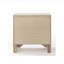 Table de chevet blanche avec 2 tiroirs de rangement et compartiment à bijoux | Idée de cadeau