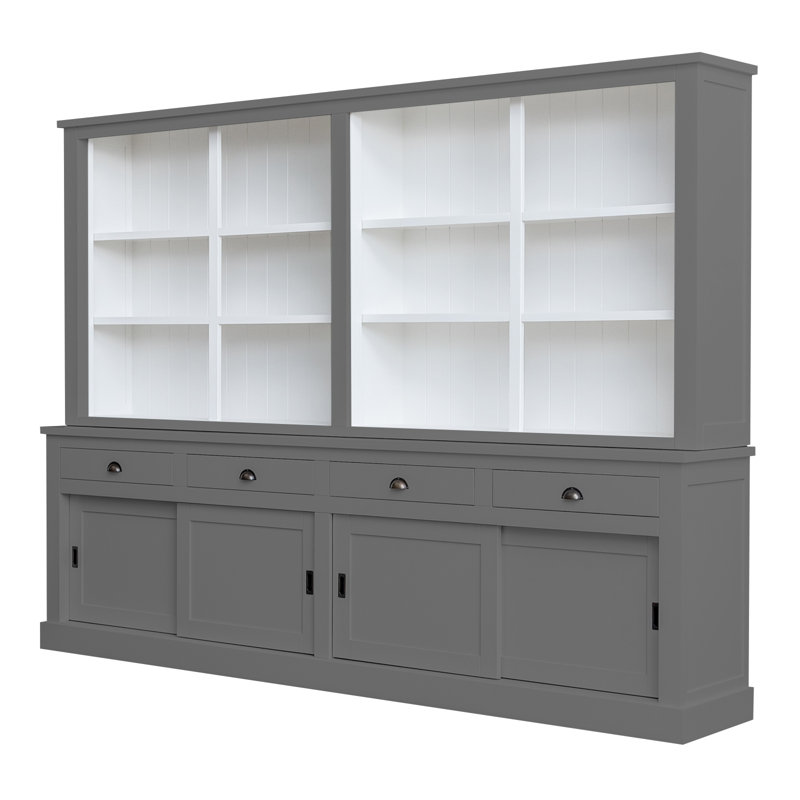 Byers Display Cabinet, Mouse Grey