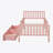 Twin Wood Platform Bed with Guardrails on Both Sides and Two Storage Drawers-59393765