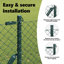 Vidaxl Chain Link Fence With Posts Steel-116797810-116797812