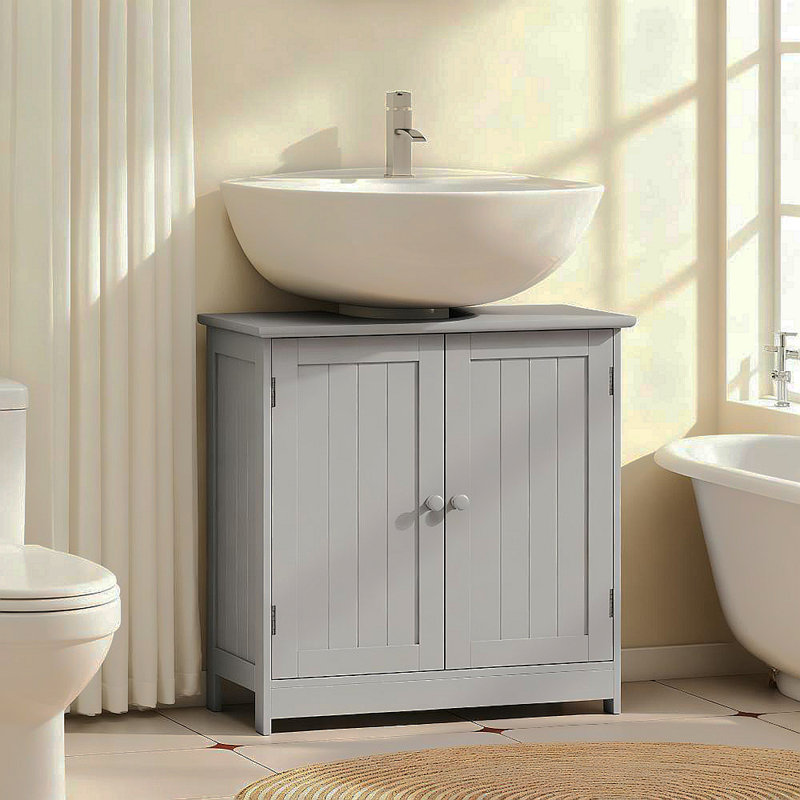 Armoire de salle de bain sous le lavabo avec 2 portes (sans lavabo)