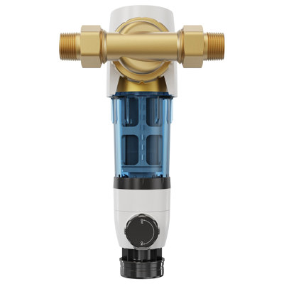 Spin Down Filter, 40 Micron Whole House Sediment Filter For Well Water, 3/4" MNPT, 4 T/H High Flow Rate, For Whole House Water Filtration Systems, Well Water Sediment Filter