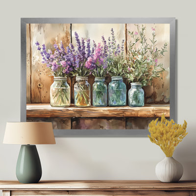 Lavande et bouquet de romarin II - Lavande, art mural