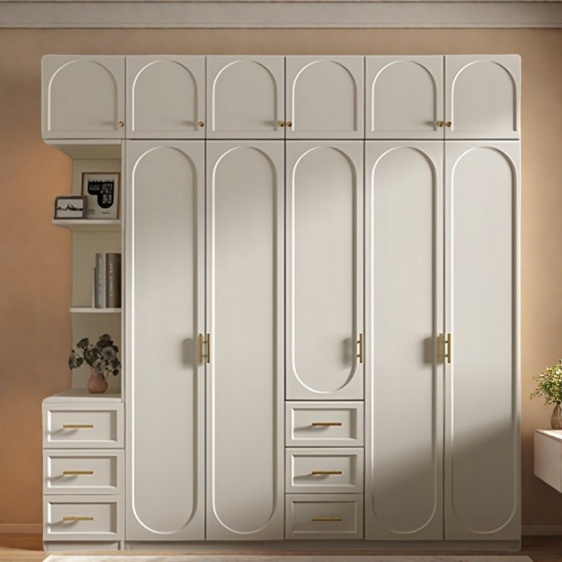 Garde-robe moderne simple de couleur unie