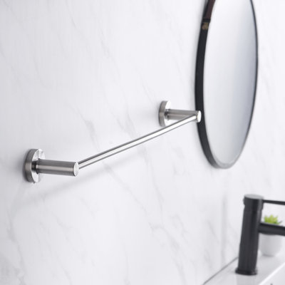 Kree Collection 24" Wall Mounted Towel Bar Rack - Brushed Nickel