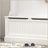 Entryway Bench with Standing Coat Rack, Shoe Storage, and 5 Hooks