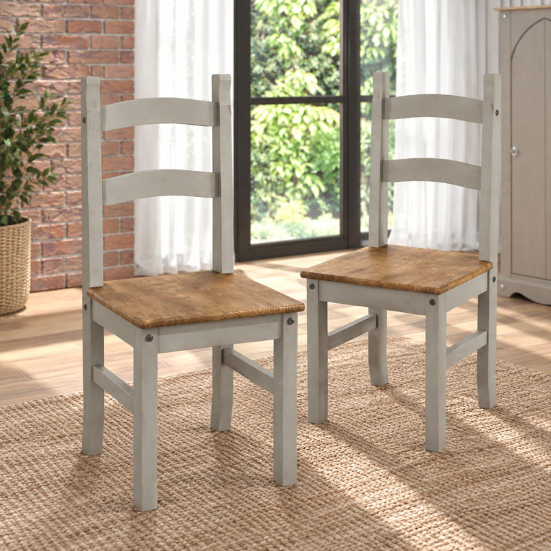 Whiffletree Solid Wood Slatted Back Dining Chair
