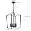 Luminaire suspendu noir mat à 4 lumières-491061586-491061599-491061587