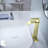 Waterfall Spout Bathroom Faucet,Single Handle Bathroom Vanity Sink Faucet