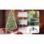 Arbre de Noël 9 pi avec 700 lumières DEL chaudes, 2518 pointes, 122 pommes de pin, branches articulées et support en métal robuste
