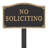 No Soliciting Garden Sign