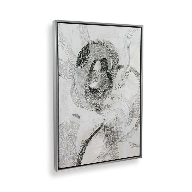 «Listo I» par June Erica Vess, reproduction d'art sur toile, H 48 po x l 36 po, Argent argent