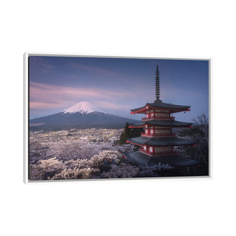 Spring In Japan XXIII by Daniel Kordan - Print on Canvas, White Framed, 101.6 cm H x 66.04 cm W