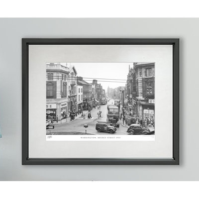 Warrington, Bridge Street 1955 1 Piece Single Picture Frame Wall Art