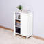 Armoire de rangement pour salle de bain avec tablette réglable à double porte