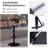 Bar stools Set of 2,Adjustable Bentwood Barstools,Counter Height Swivel Chairs with Back and Cushioned Seat,for Bar,Kitchen,Dining Room-1396829335