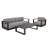 Kurudere 89.25'' Wide Straight Powder Coated Aluminum Patio Sofa with Cushions-87383415