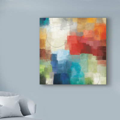 « seasons abstract », reproduction de peinture à l’acrylique sur toile tendue