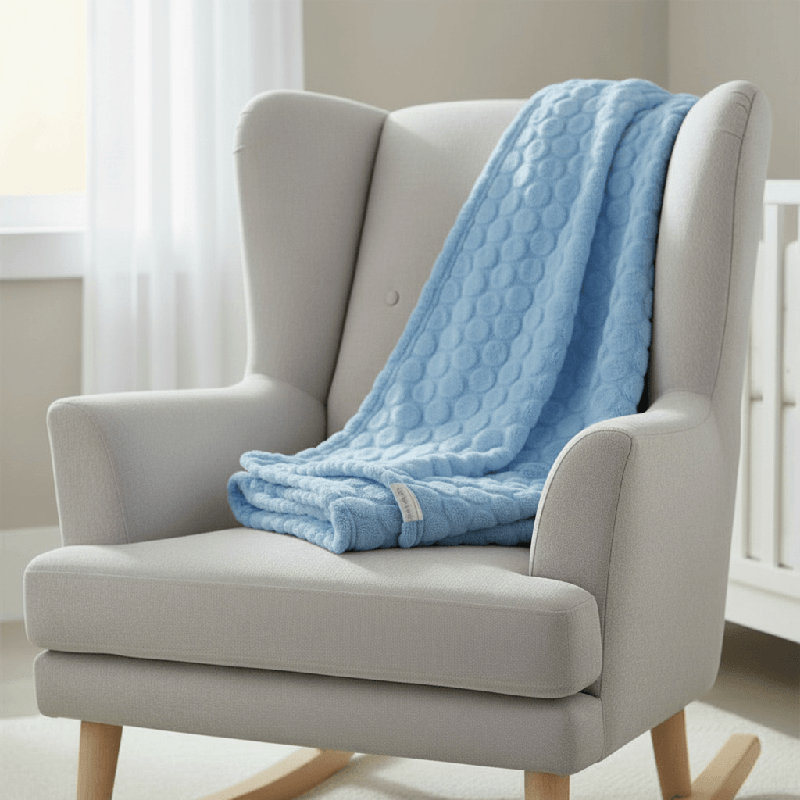 Marshmallow Baby Blanket, Blue