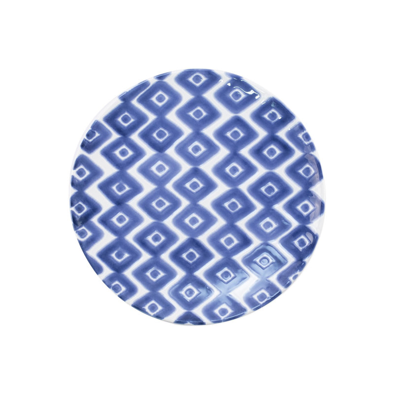 Santorini Handmade Hard Ceramic Salad/Dessert Plate