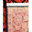 Tapis orange noué à la main Chimel - unique en son genre
