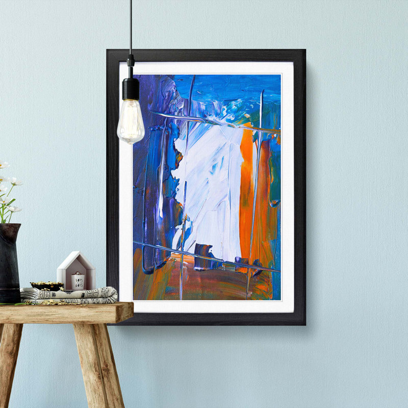 Abstract Vol.406 by S.Johnson - Framed Print, 65cm H x 48cm W x 2cm D, Black Framed