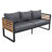 Large Size 4-Pieces Outdoor Furniture Sofa For 5 Person Conversation Set, Garden Sofa Set-6886956