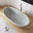 71" x 35" Freestanding Terrazzo Tub Solid Surface Soaking Bathtub
