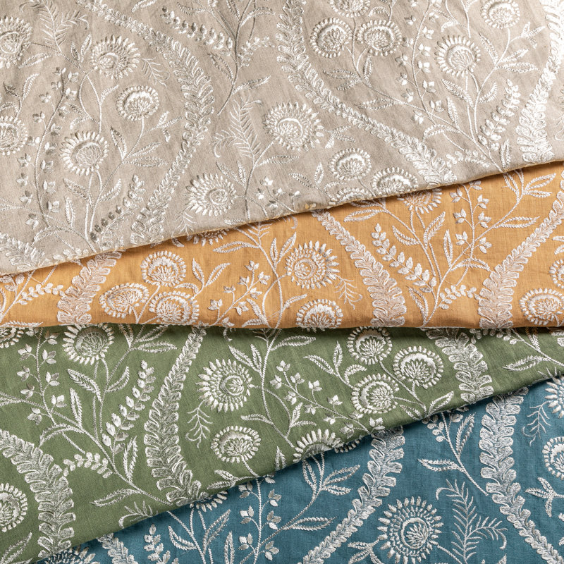Floriblanca Fabric, Green